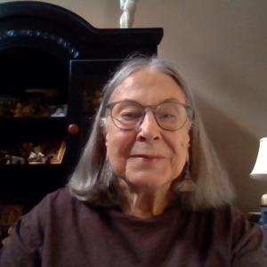 Barbara Hardman in my office turning out poetry!!